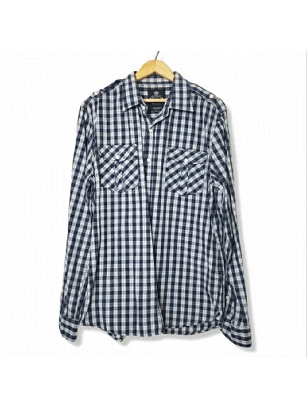 Bongo Plaid Button Down Shirt XL